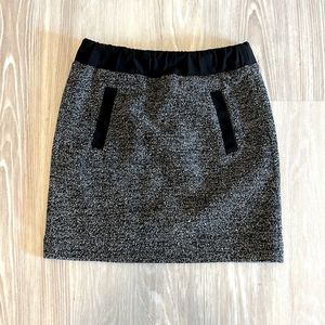 Loft Black & White Skirt